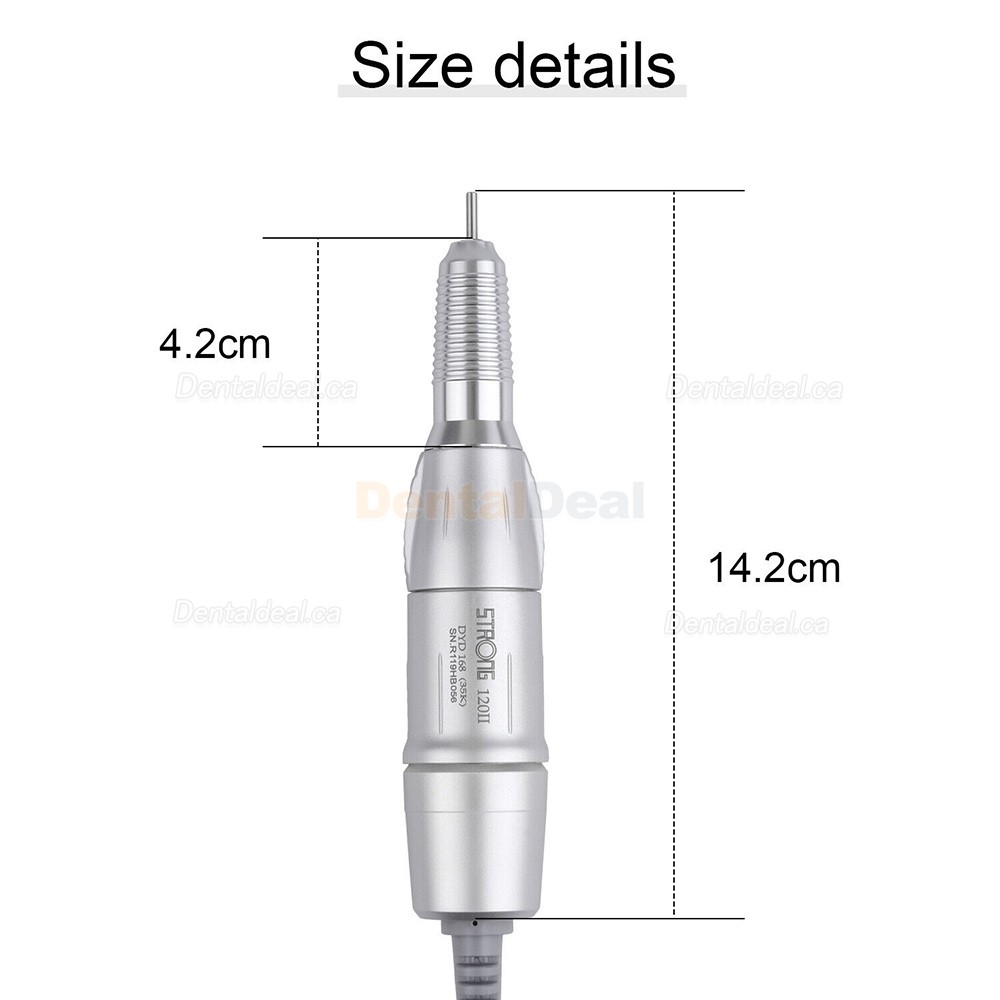 STRONG 120II Dental Lab Micromotor Handpiece 35000RPM 2.35mm